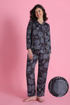 Zivame Satin Pyjama Set - Vapor Blue — thumbnail 1